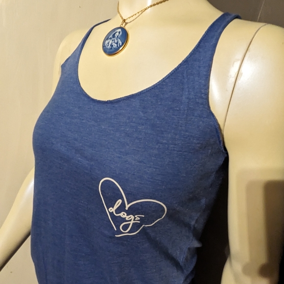Love dogs Next Level brand tank top athletic gym unique blue running light - Picture 6 of 6